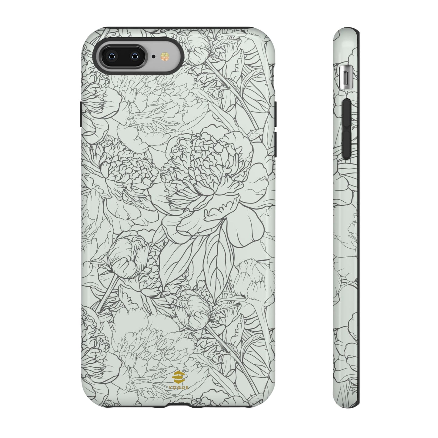 Sage Peony Garden iPhone Case