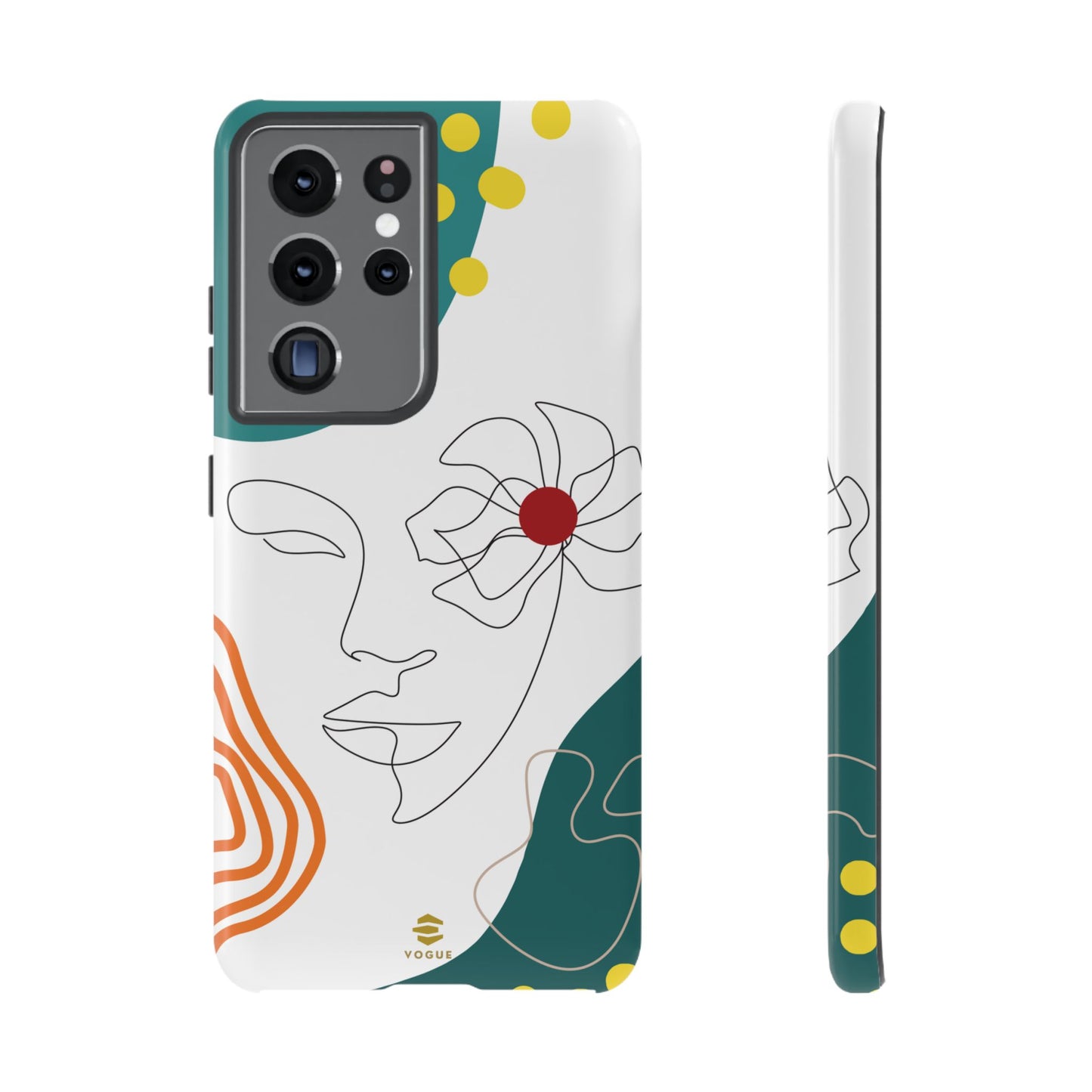 Women Face Line Art Phone Case Samsung