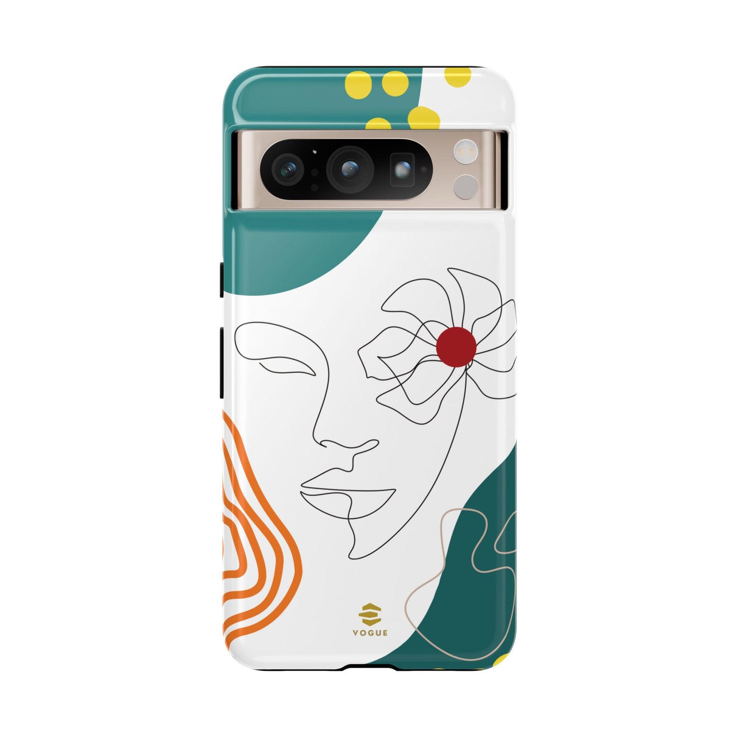 Women face Line Art Phone Case Google