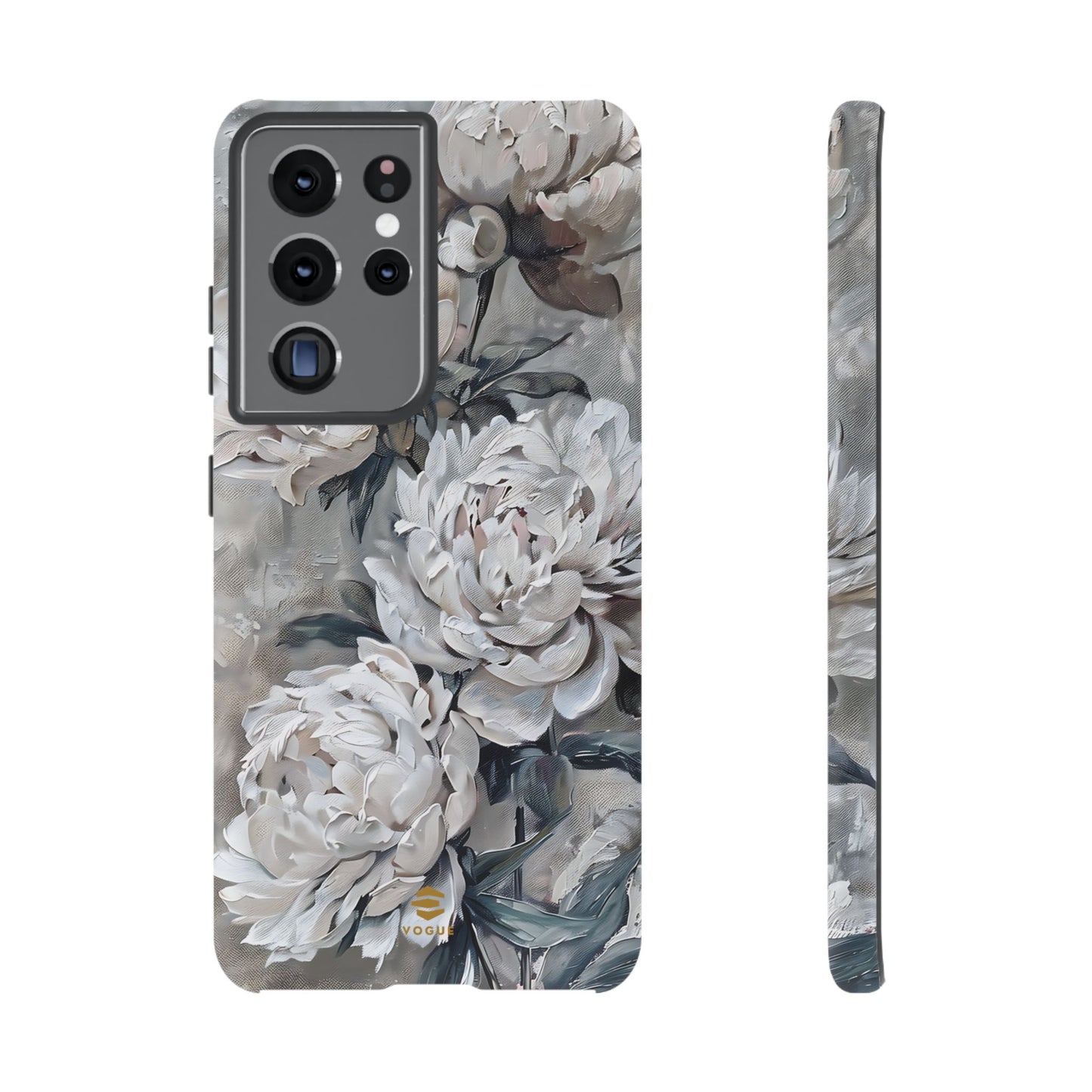 Funda para Samsung con pintura de peonías