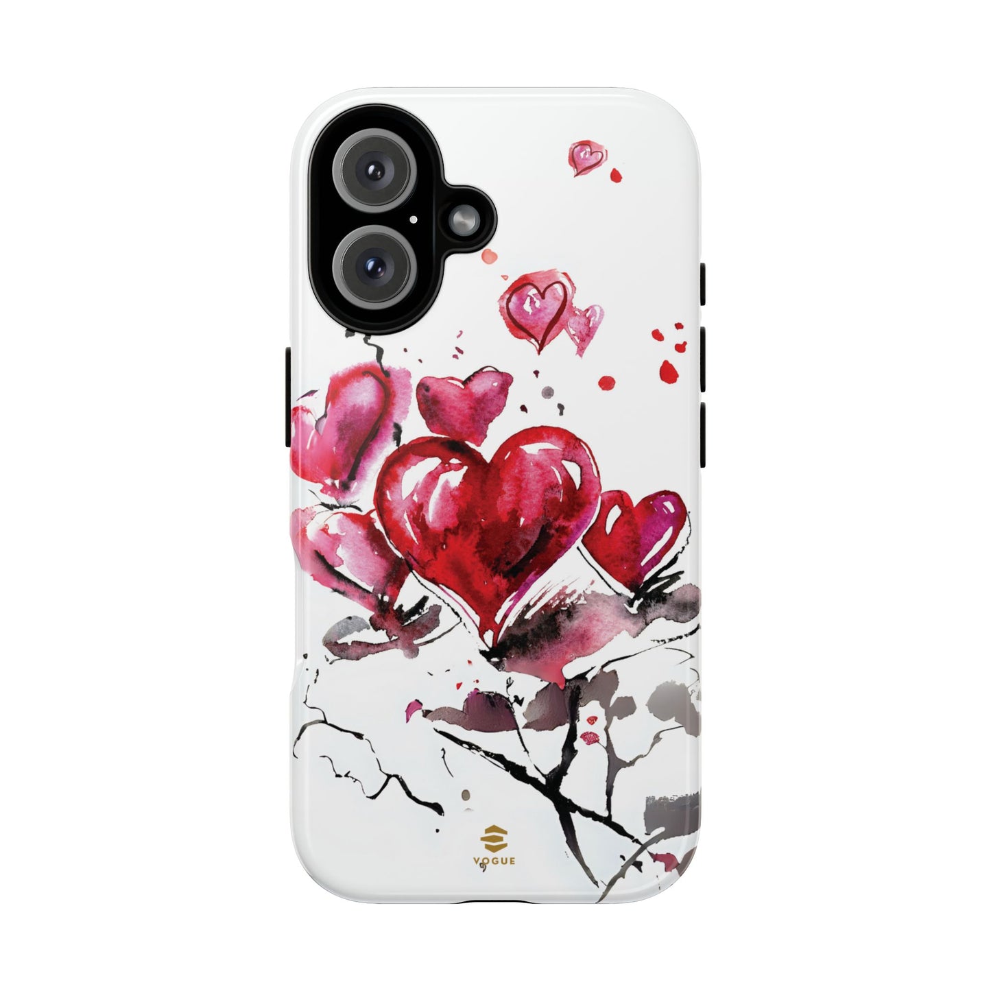 Abstract Hearts Art - iPhone Case, Love, Valentine's Day Gift for Her Protective tough Cover