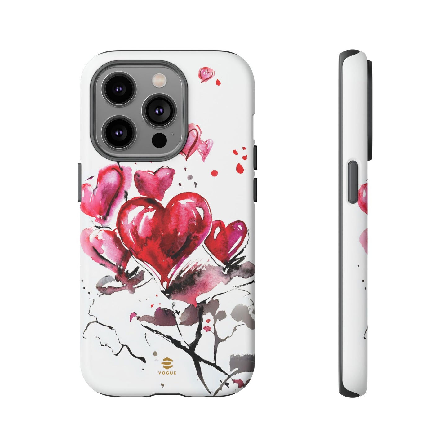 Abstract Hearts Art - iPhone Case, Love, Valentine's Day Gift for Her Protective tough Cover