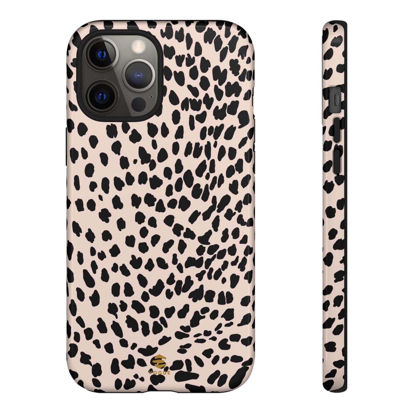iPhone-Hülle mit Animalprint in Nude