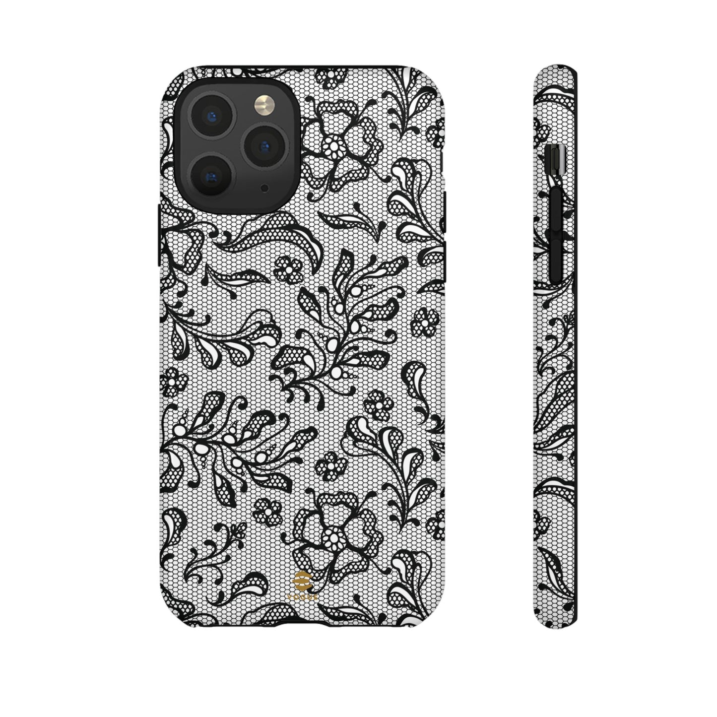Funda para iPhone con encaje negro