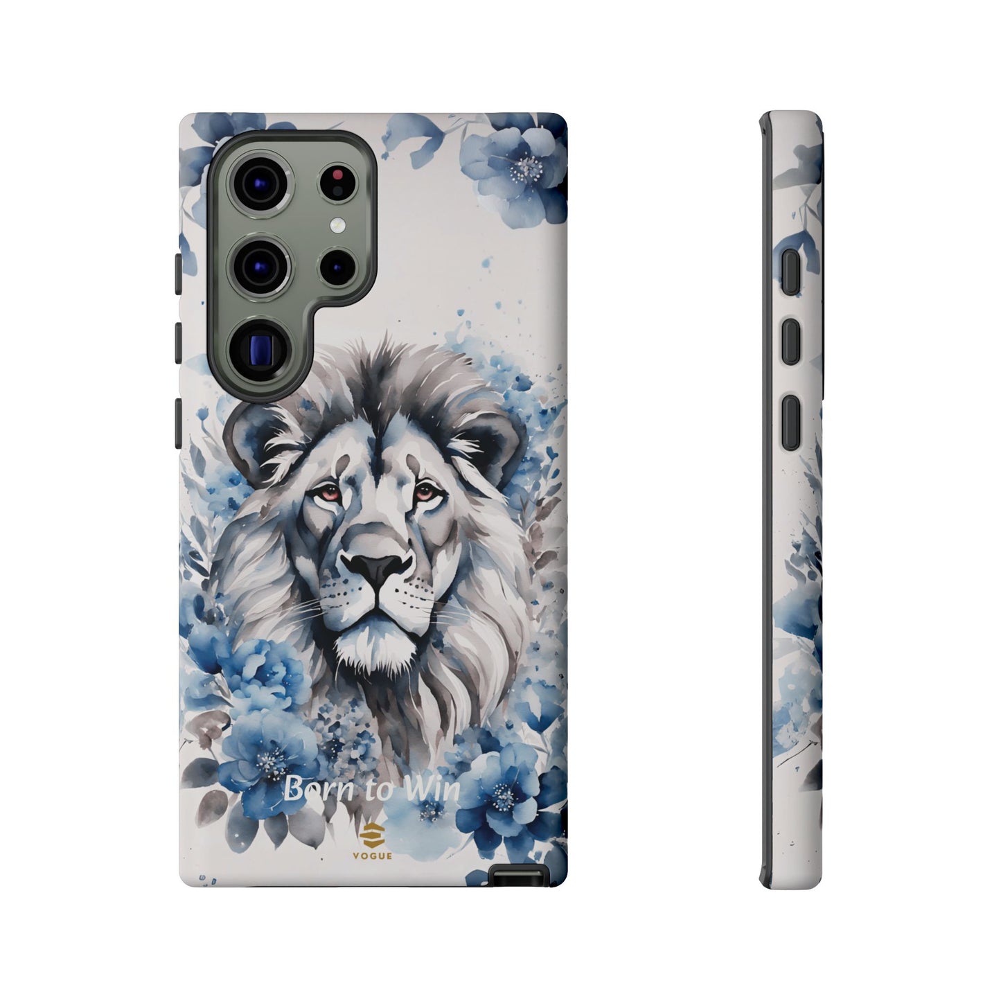 Lion Born to Win Samsung Galaxy Tough Phone Case