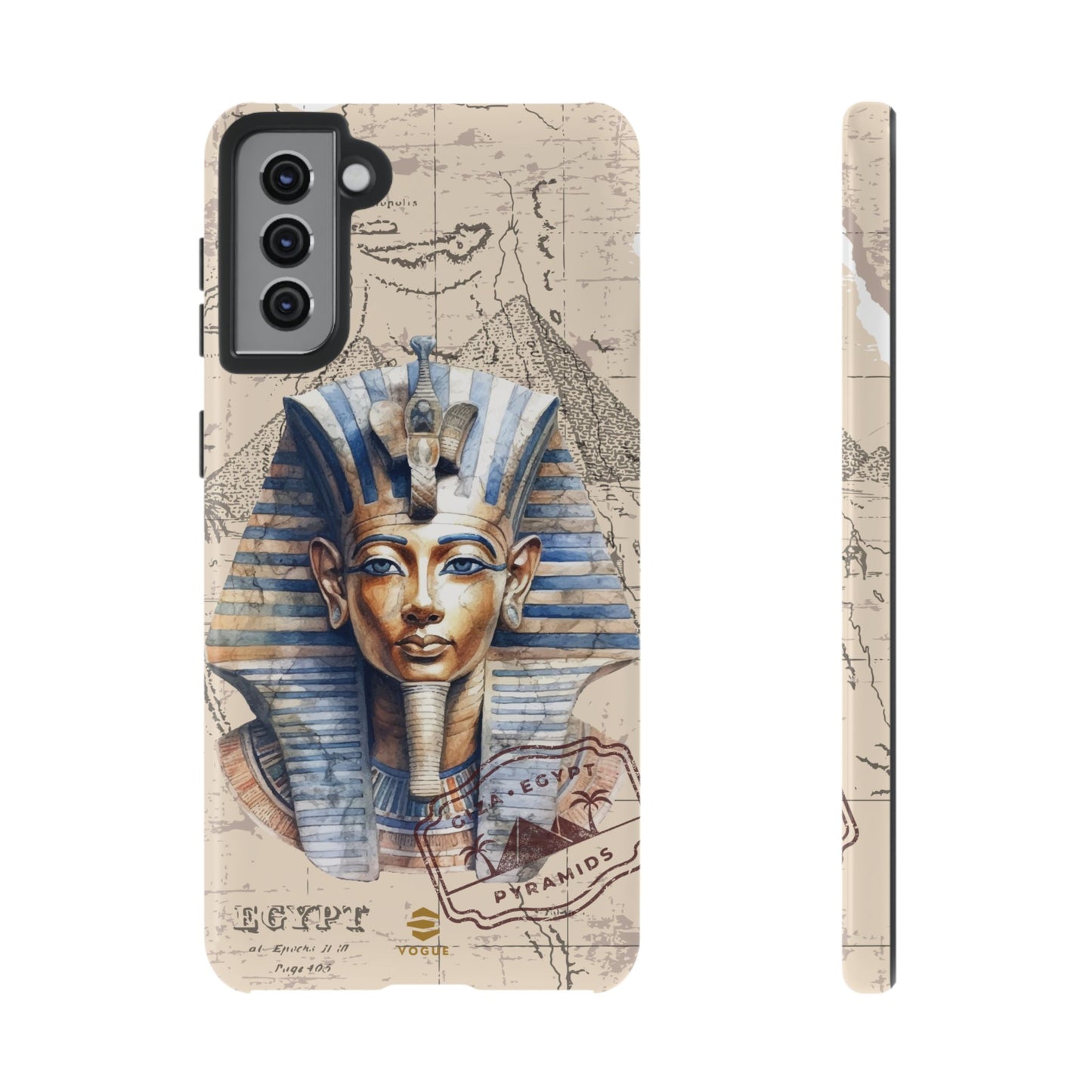 Funda para teléfono Samsung Galaxy con diseño de faraón egipcio