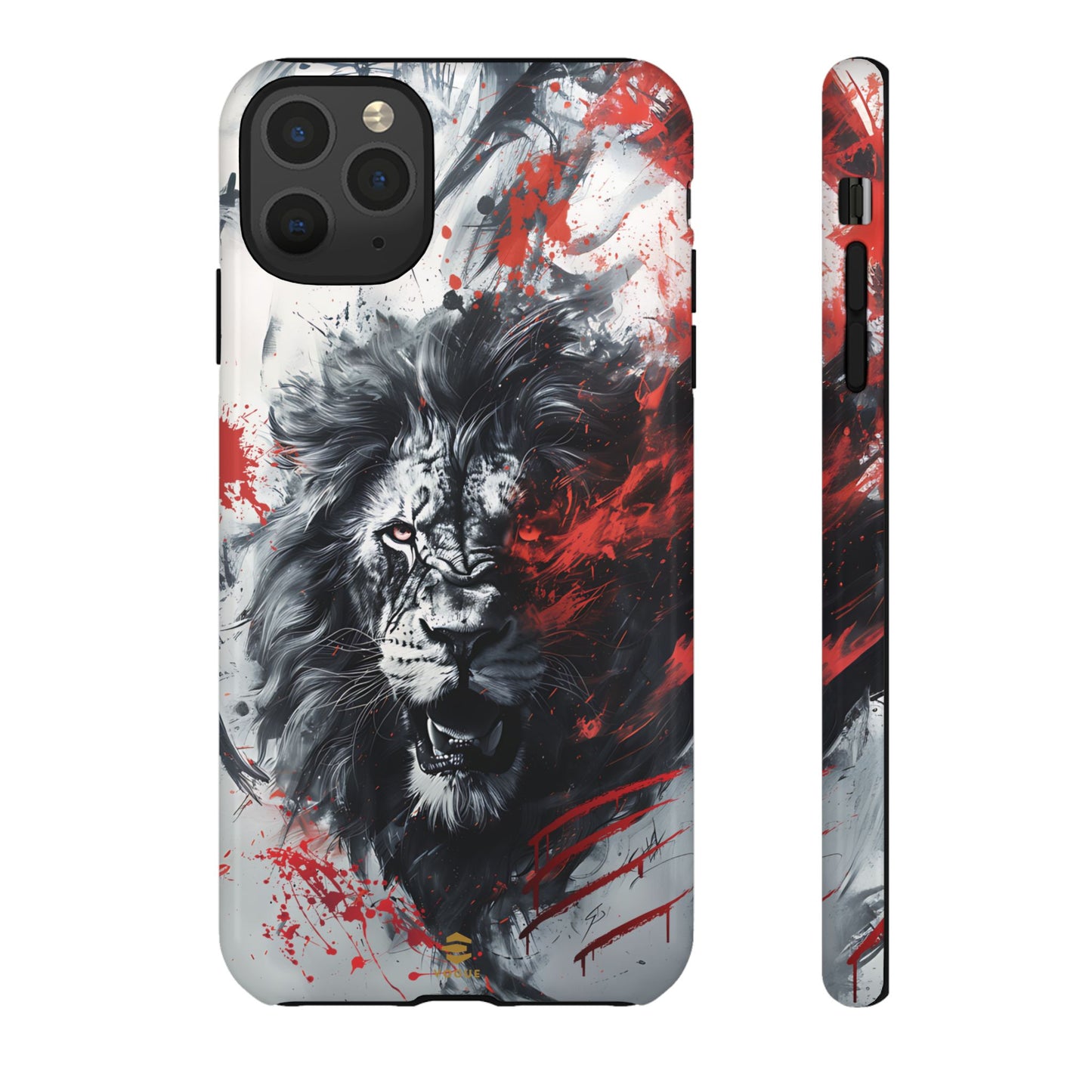 Funda para iPhone con diseño de león rugiente