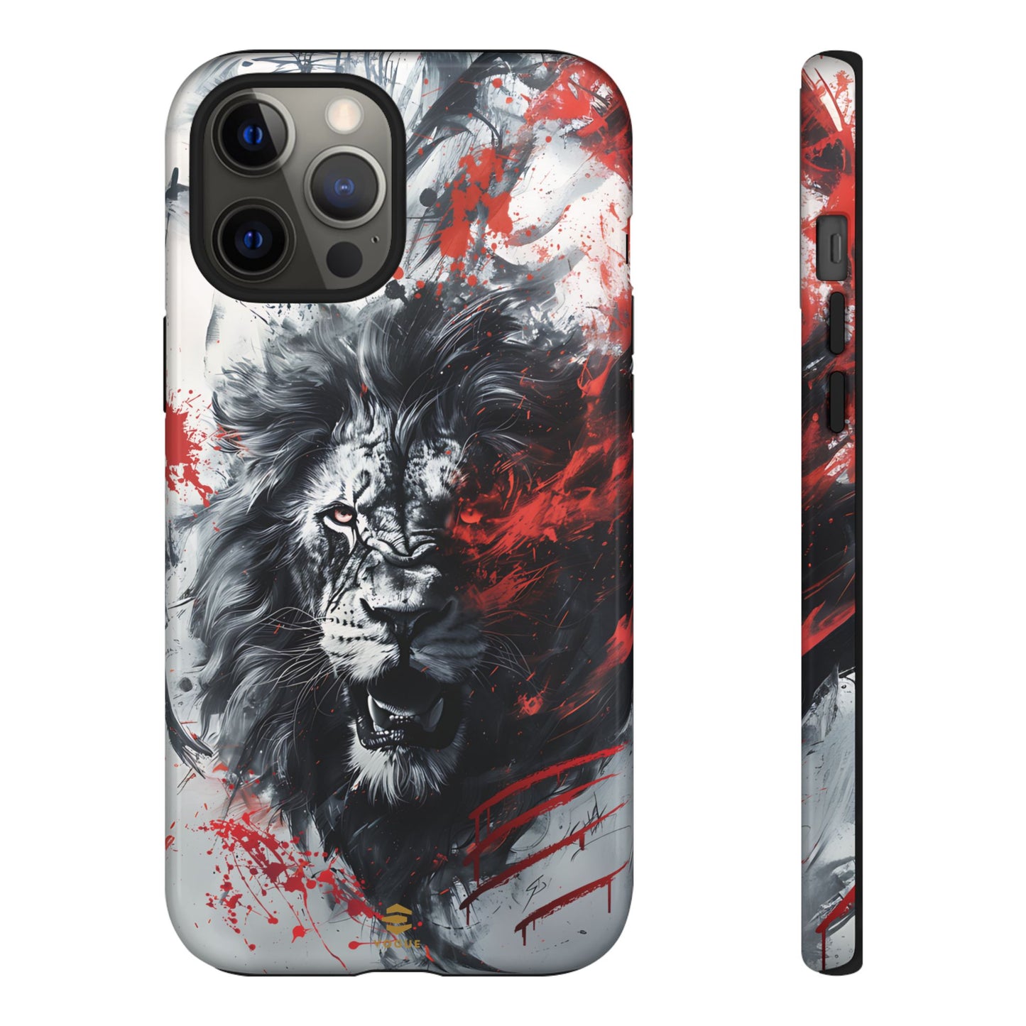 Funda para iPhone con diseño de león rugiente
