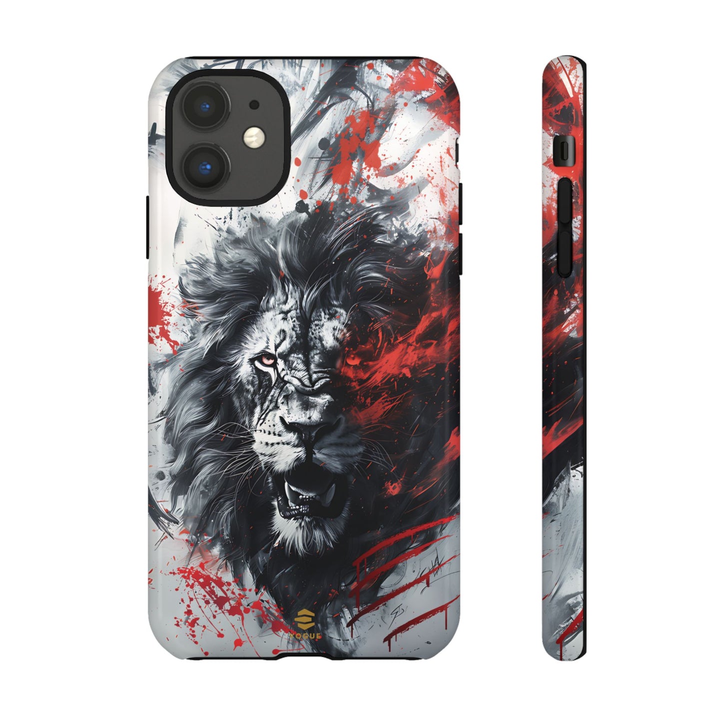 Funda para iPhone con diseño de león rugiente
