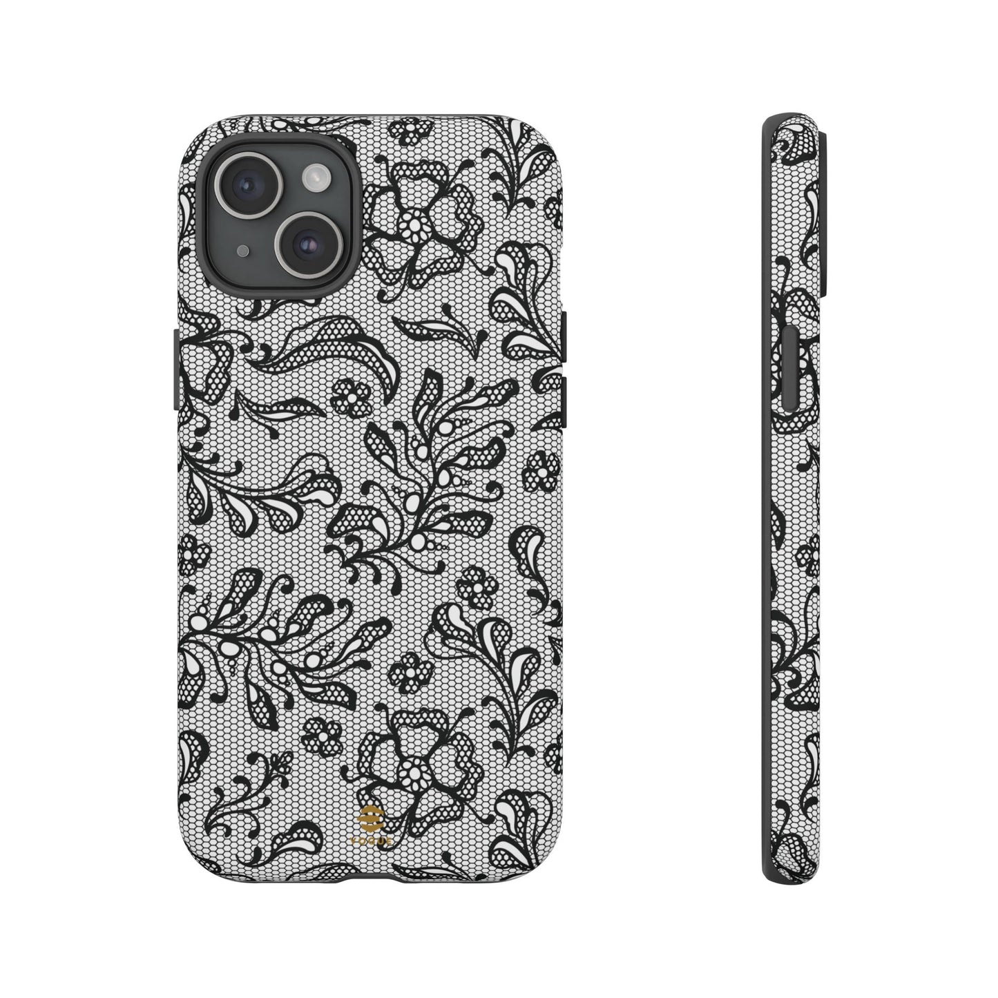 Funda para iPhone con encaje negro