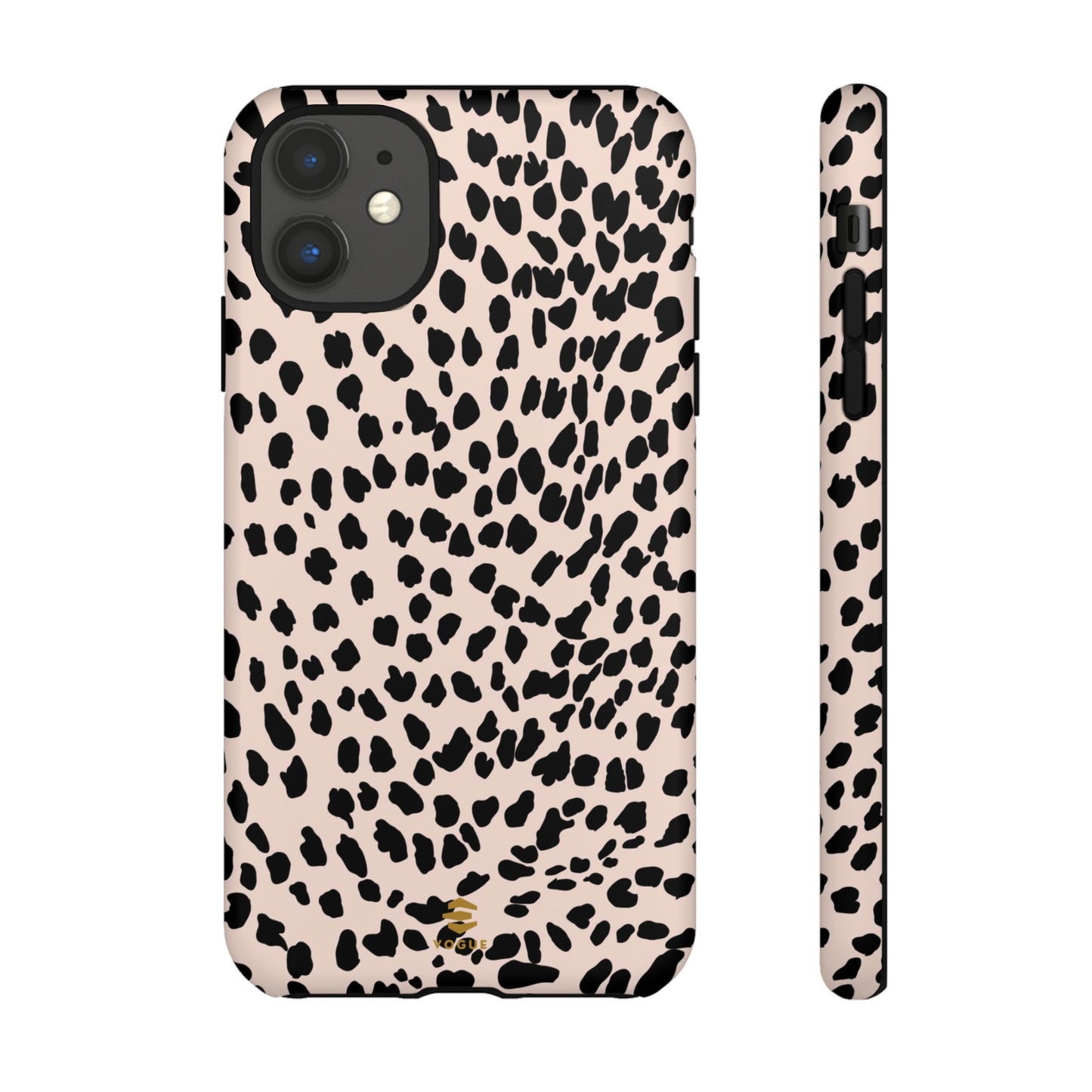 iPhone-Hülle mit Animalprint in Nude
