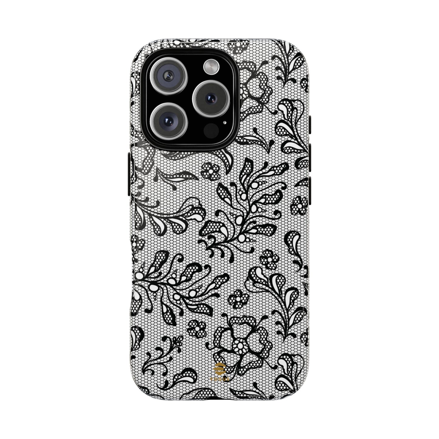 Funda para iPhone con encaje negro