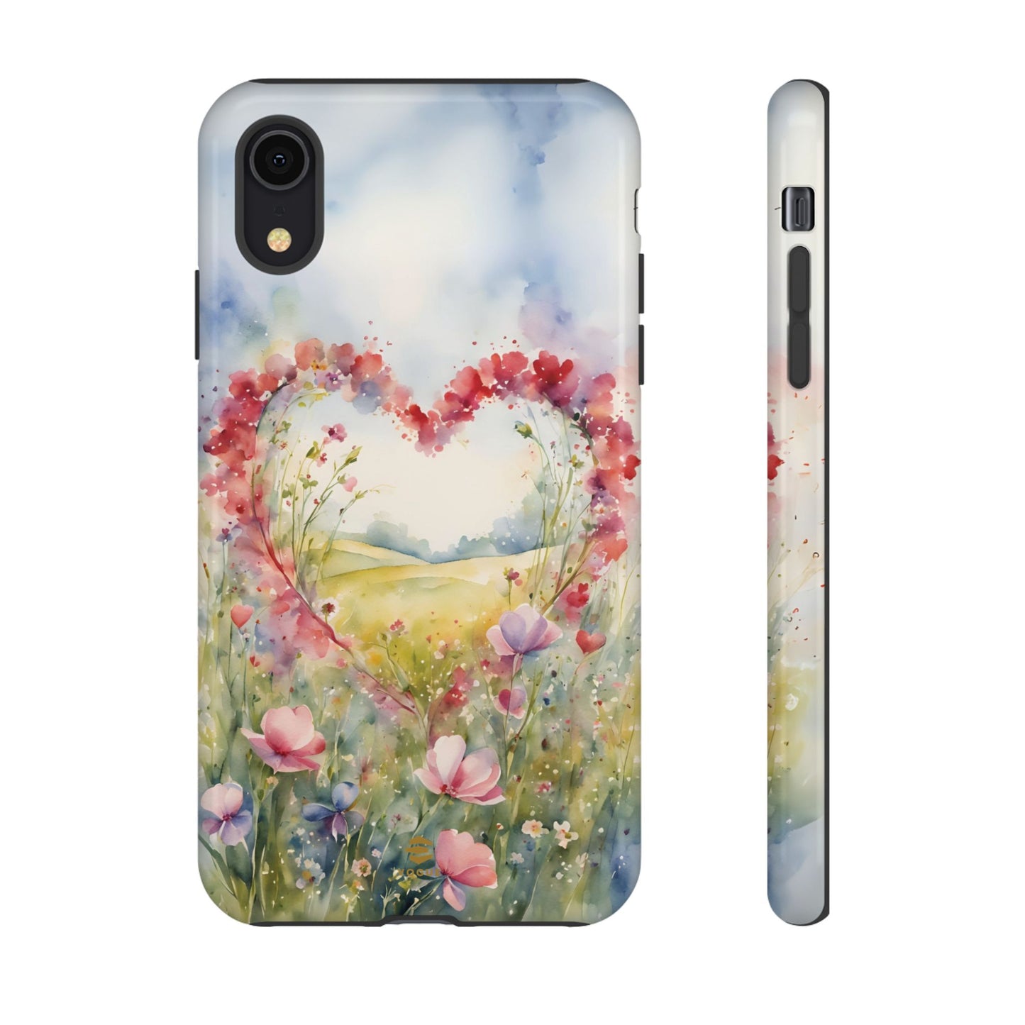 Flower heart iPhone Tough Case