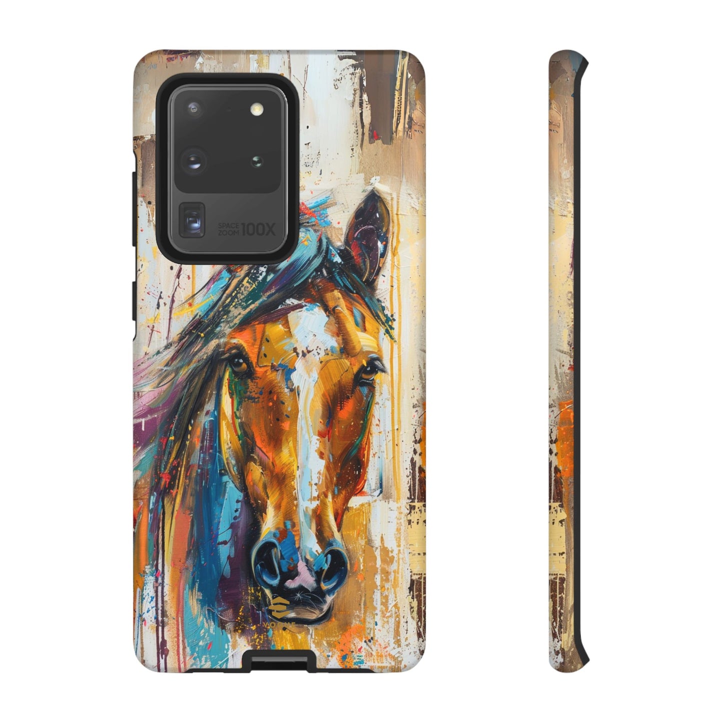 Horse Art Phone Case - Samsung Galaxy - Tough Case - Brown