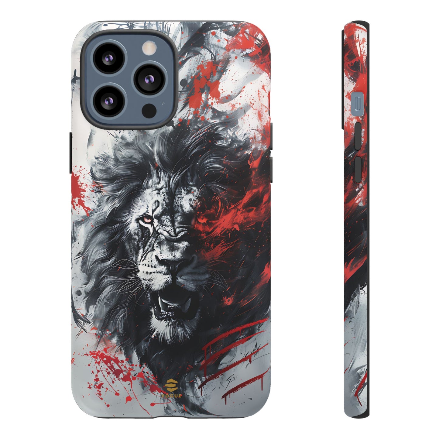 Funda para iPhone con diseño de león rugiente