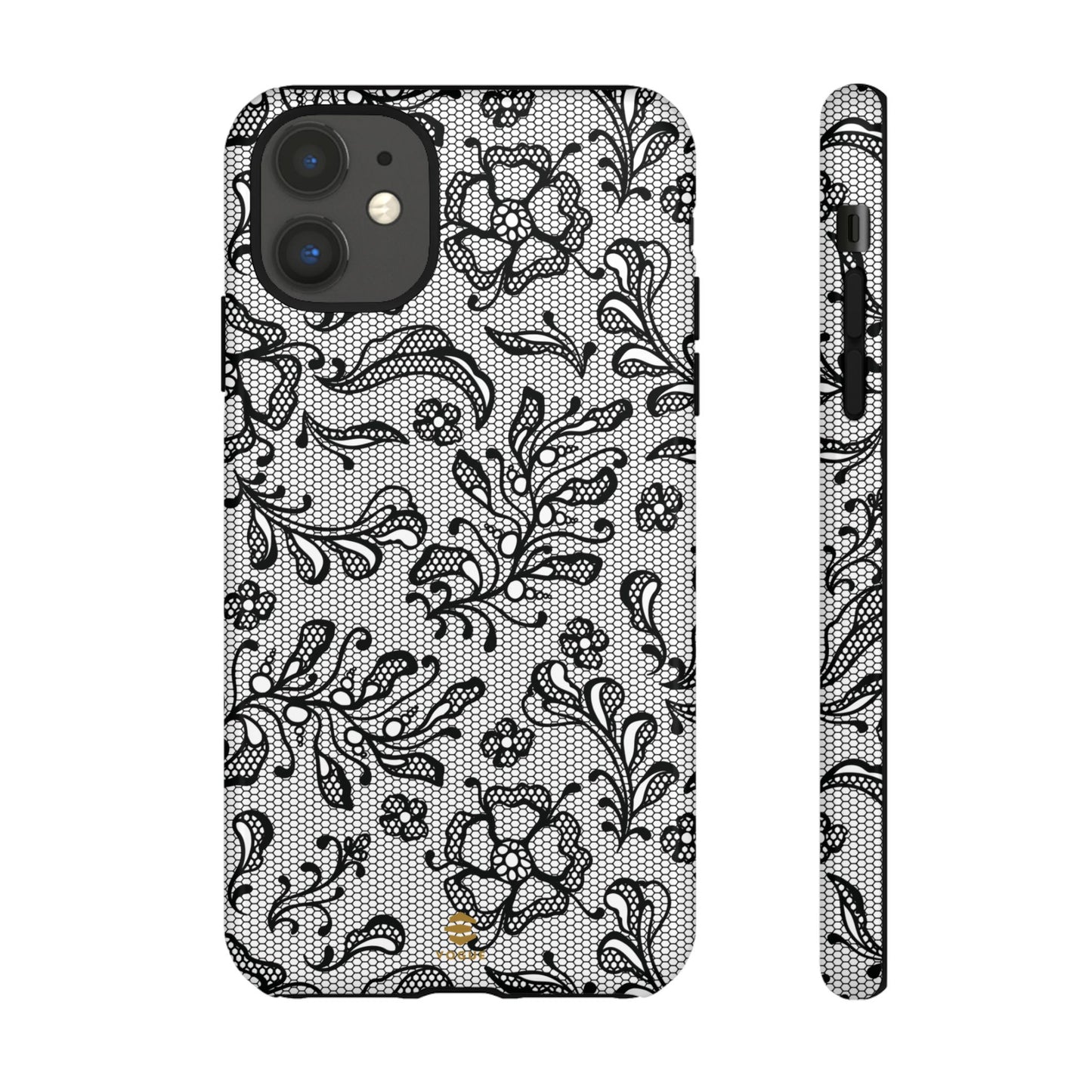 Funda para iPhone con encaje negro