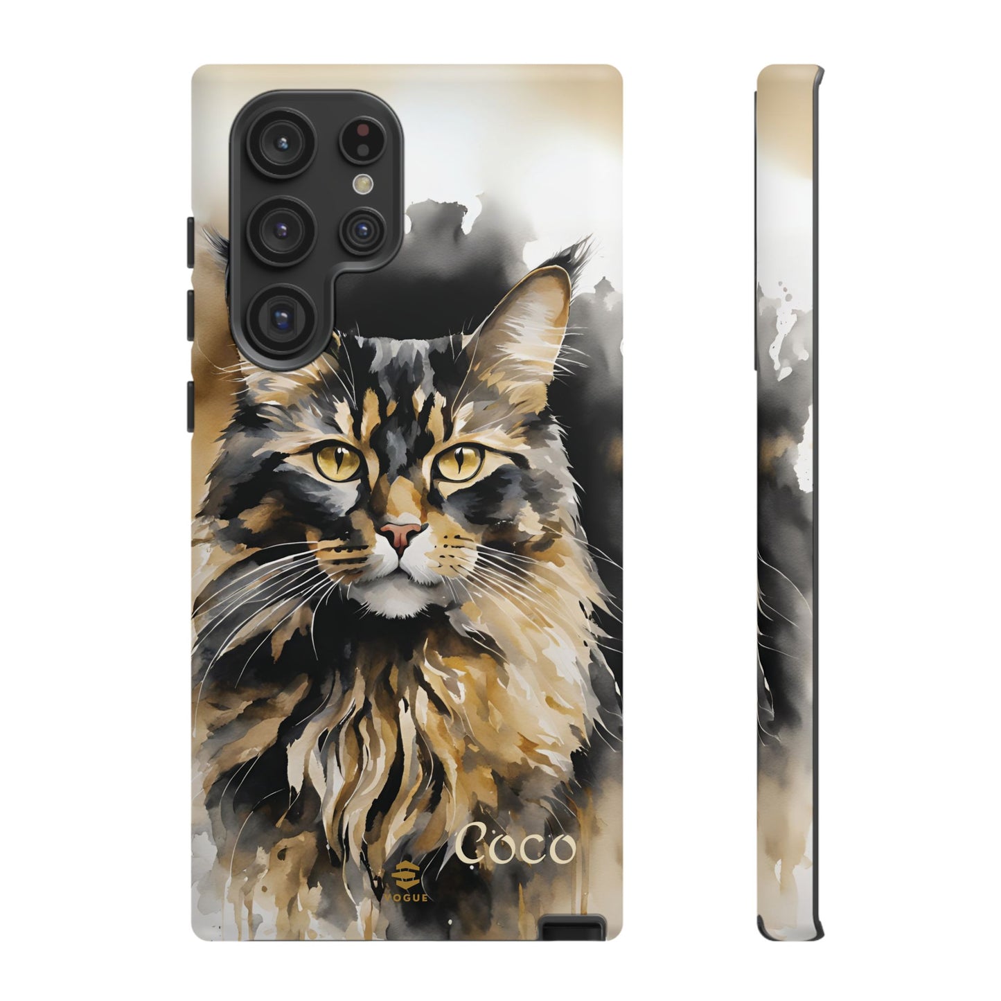 Custom Meow Cat Samsung Galaxy Tough Phone Case