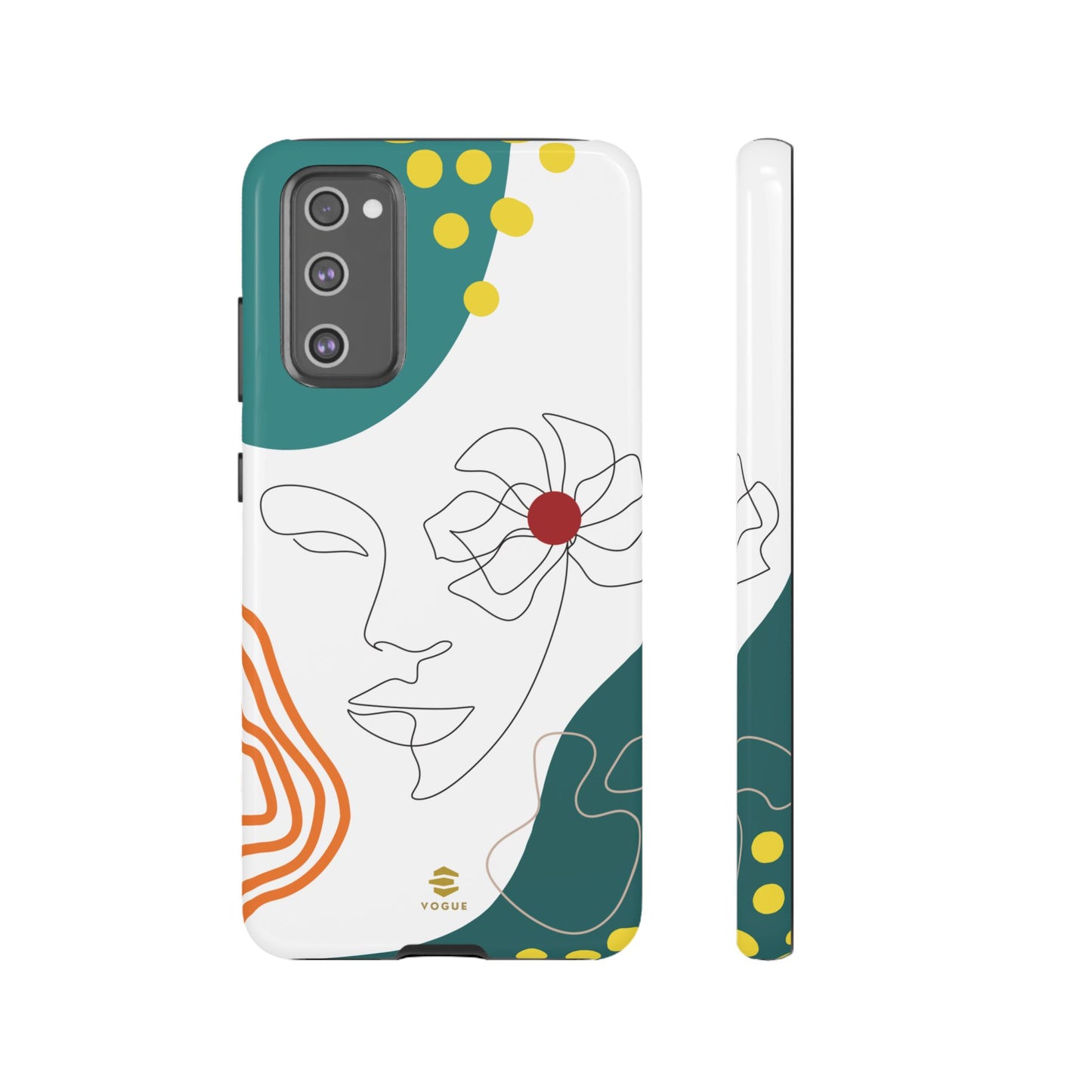 Women Face Line Art Phone Case Samsung