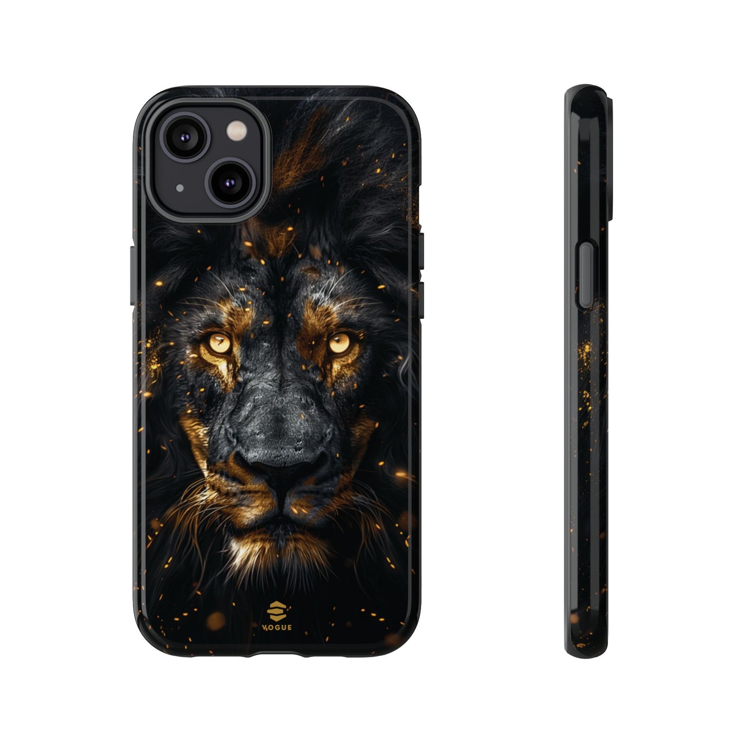 Schwarze Löwenkunst iPhone-Hülle