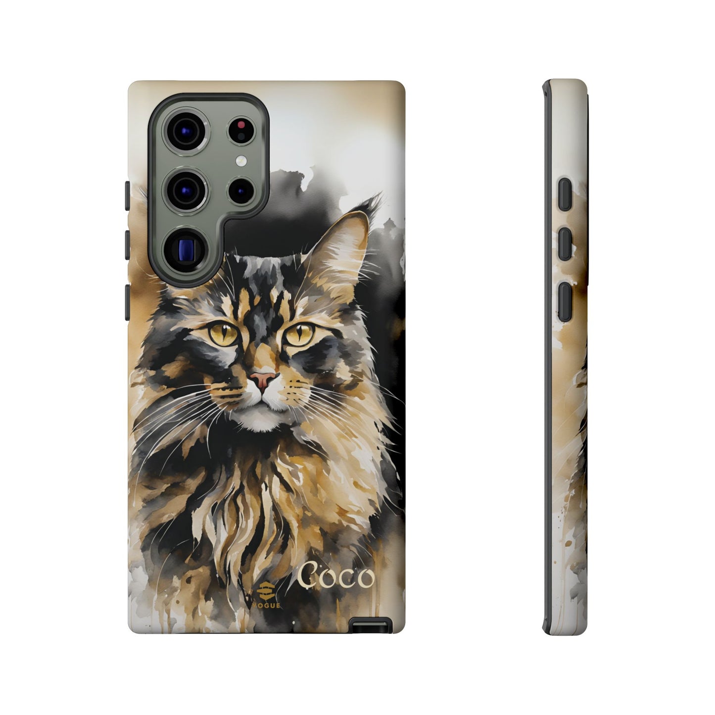 Custom Meow Cat Samsung Galaxy Tough Phone Case
