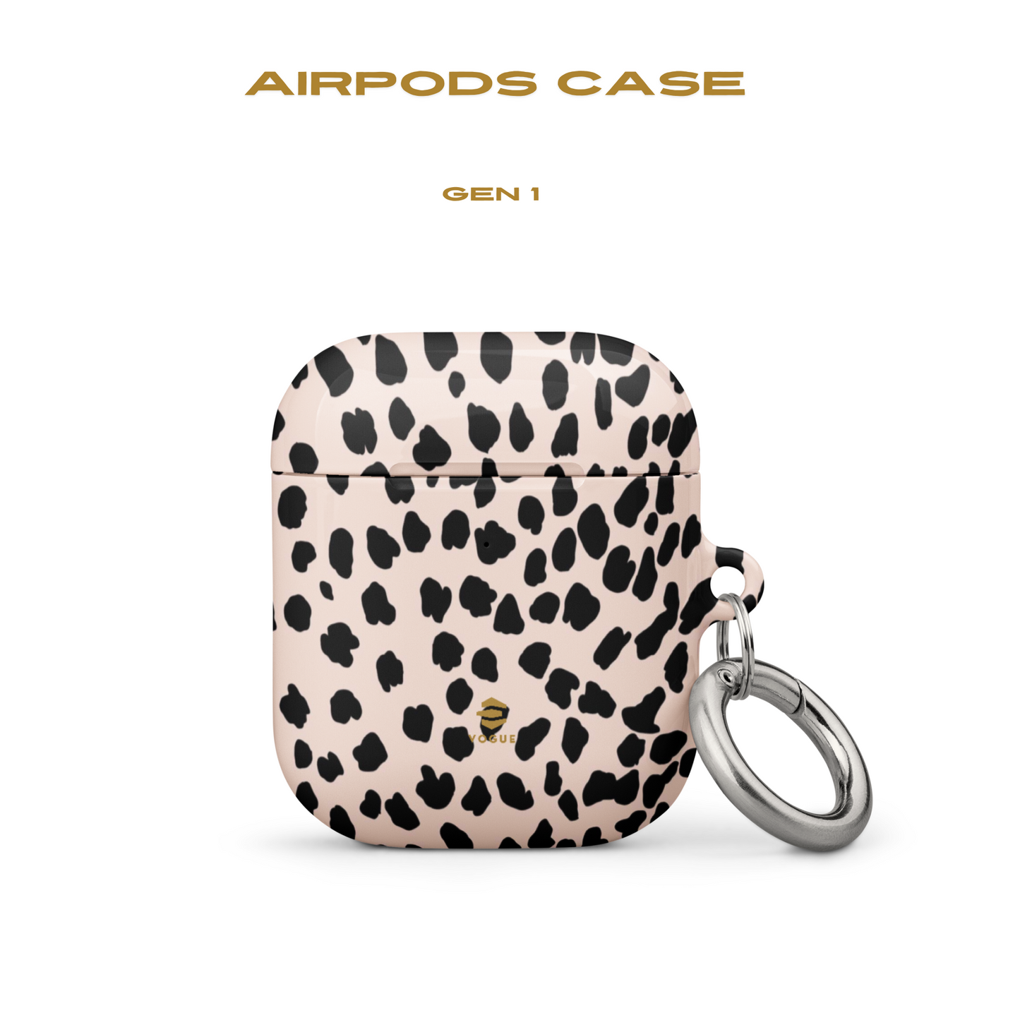 Beige Animal Print AirPod Cases