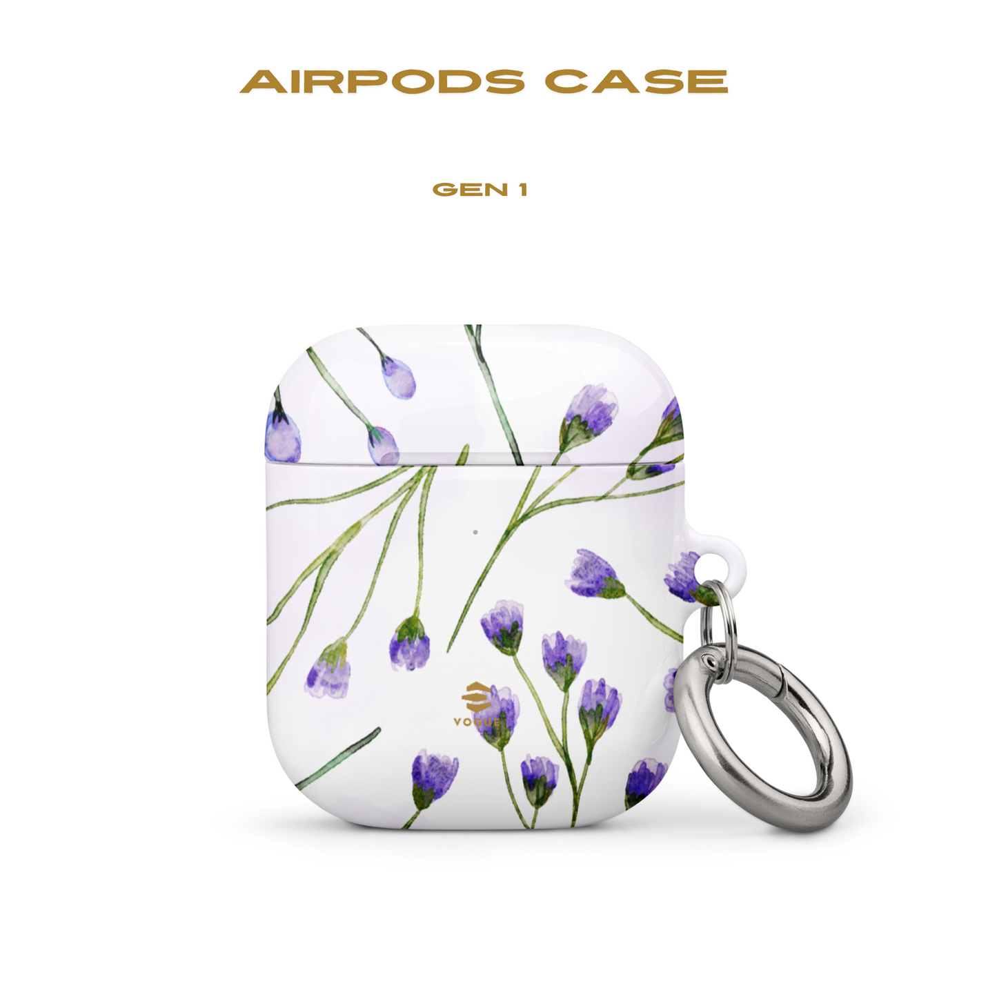 AirPod-Hüllen mit Fliederblütenmotiv