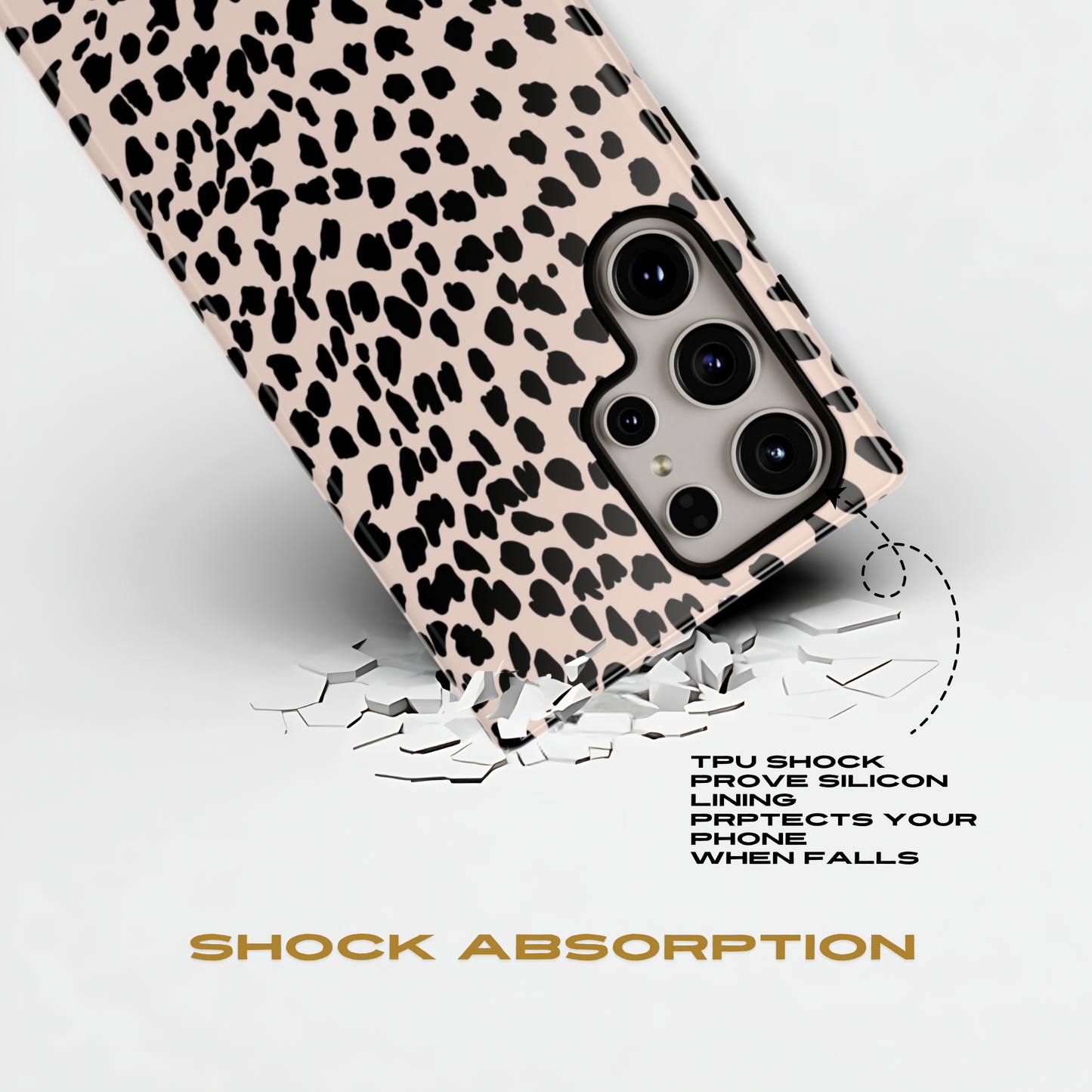 Beige Animal Print Samsung Tough Case