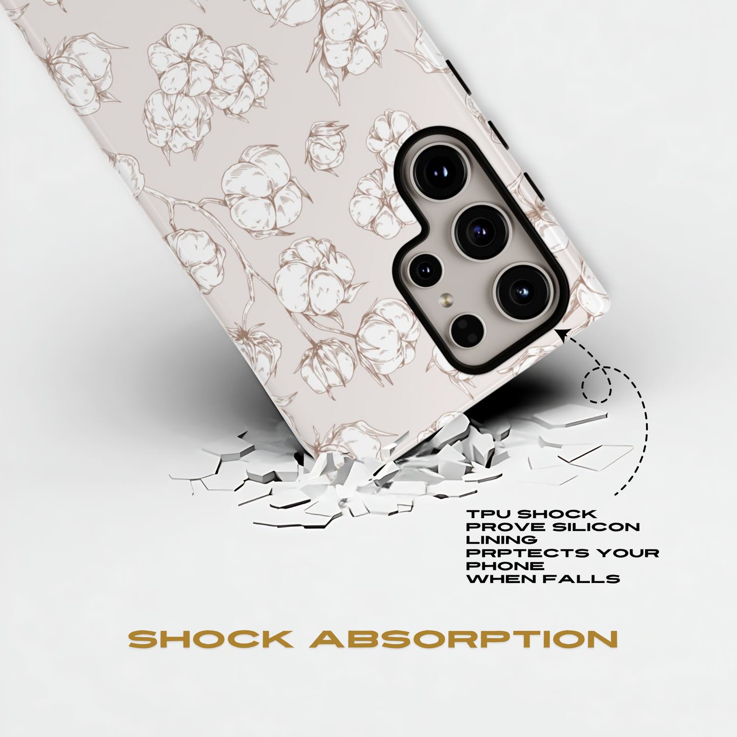 Funda para Samsung con diseño de campo de algodón