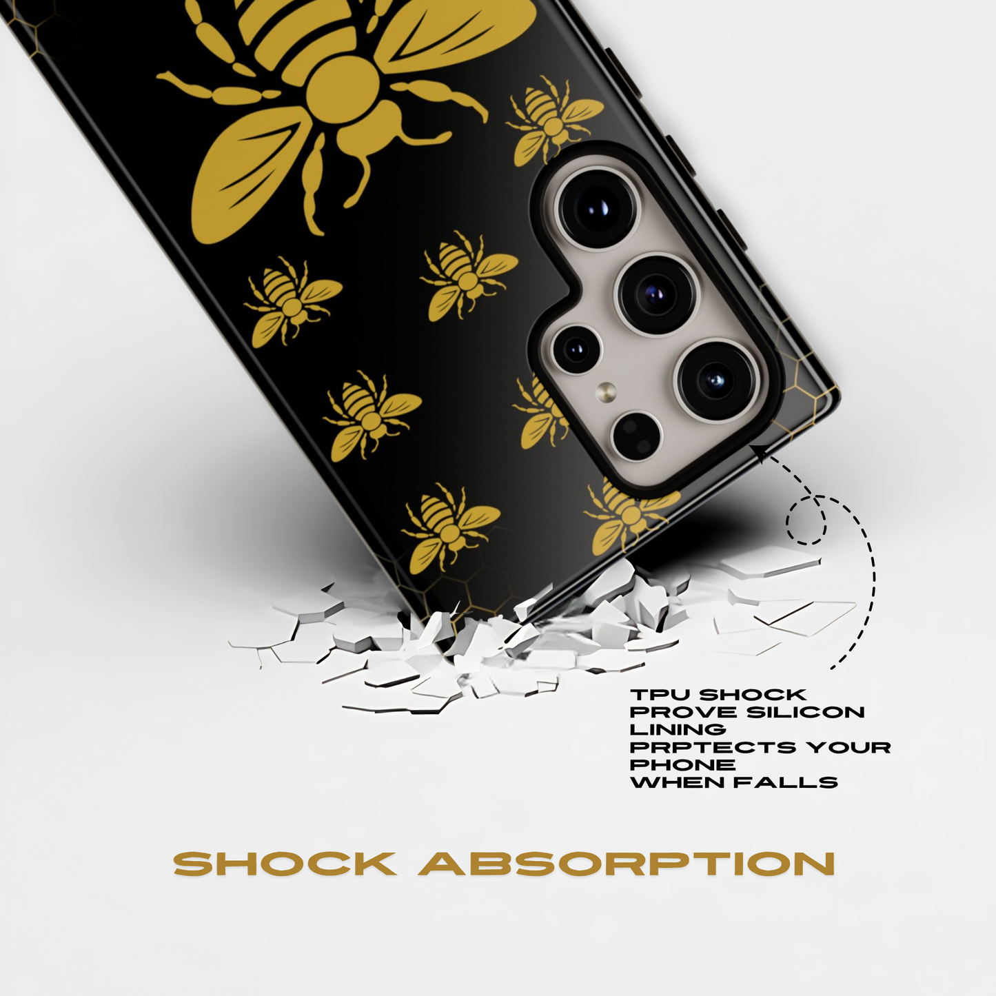 Funda para Samsung con diseño de abeja reina