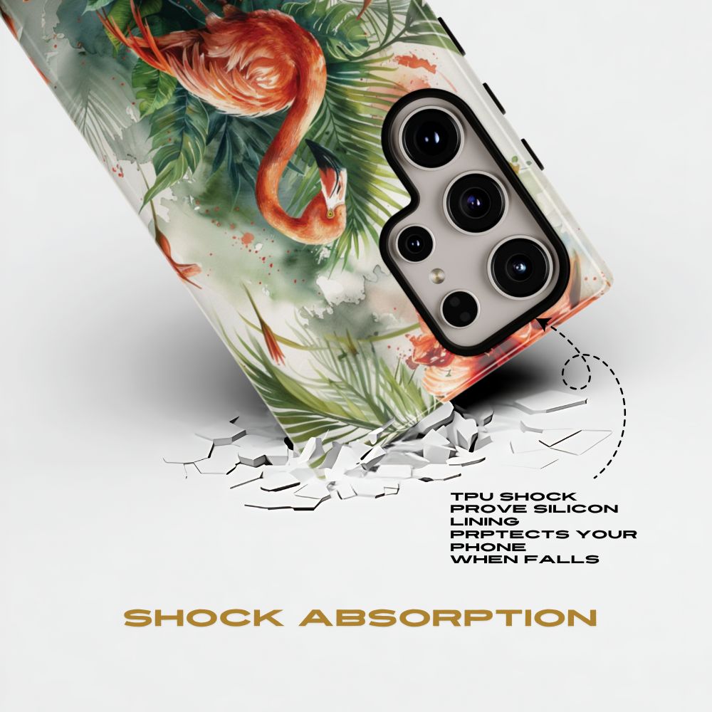 Flamingo Art Phone Case Samsung Galaxy