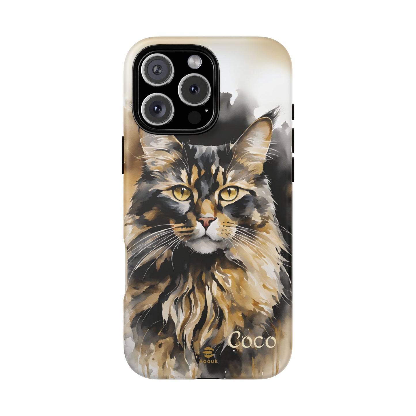Custom Meow Cat iPhone Tough Phone Case