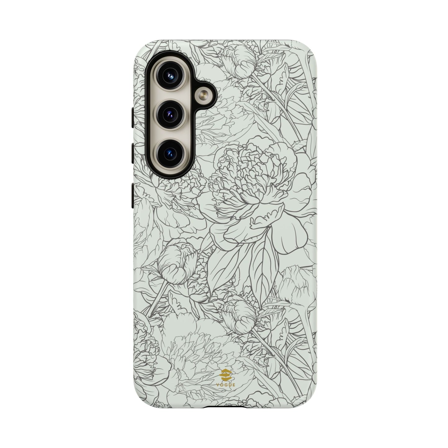 Funda para Samsung con diseño de peonías y salvia