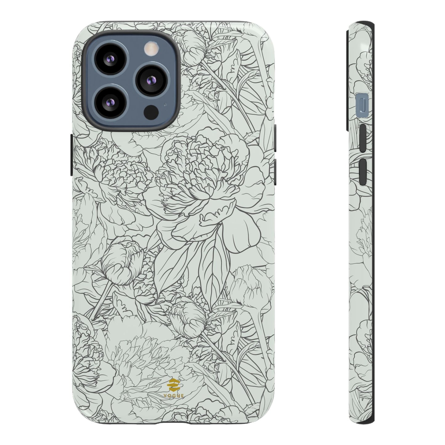 Sage Peony Garden iPhone Case