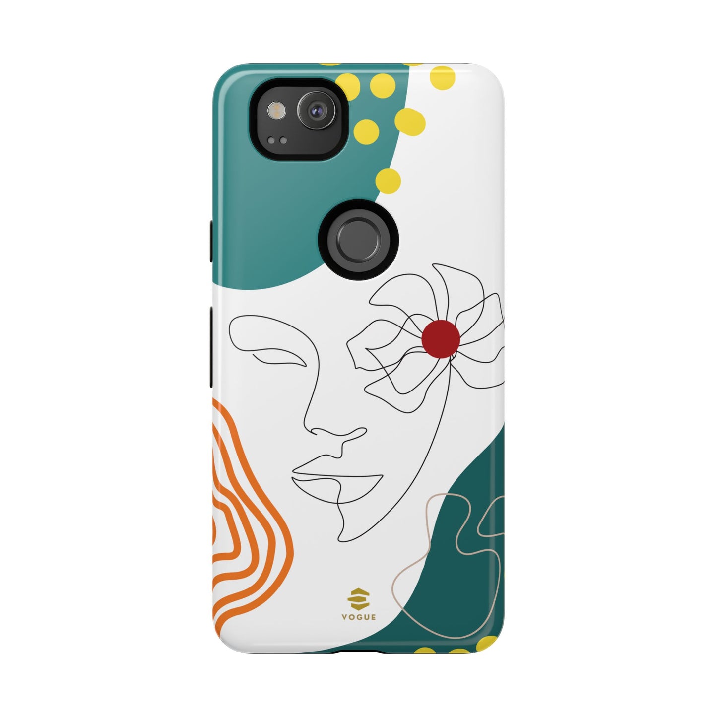 Women face Line Art Phone Case Google