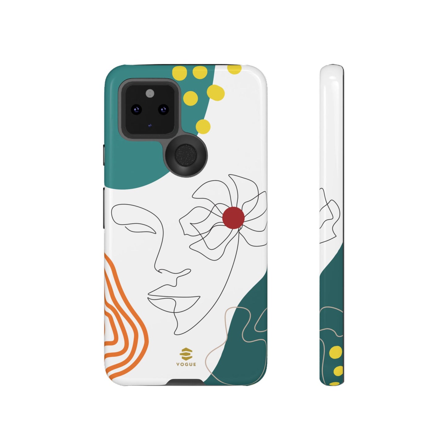 Women face Line Art Phone Case Google