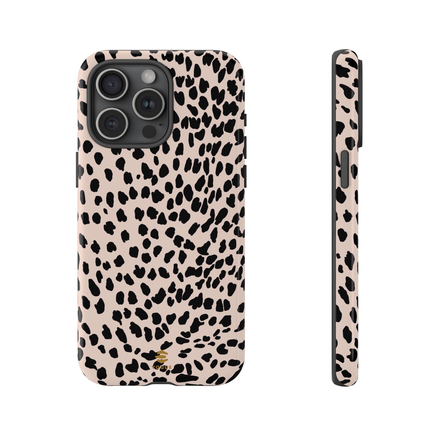 iPhone-Hülle mit Animalprint in Nude