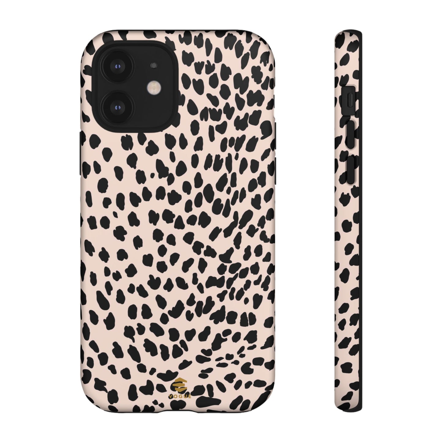 iPhone-Hülle mit Animalprint in Nude