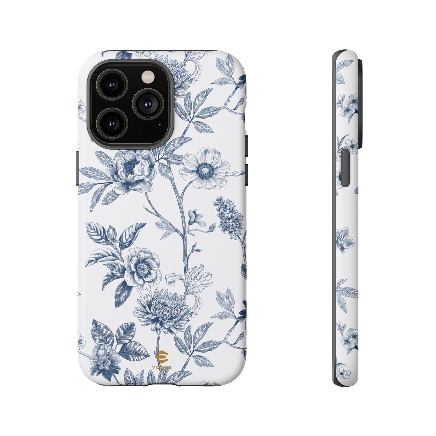 Floral Line Art Tough Phone Case iPhone