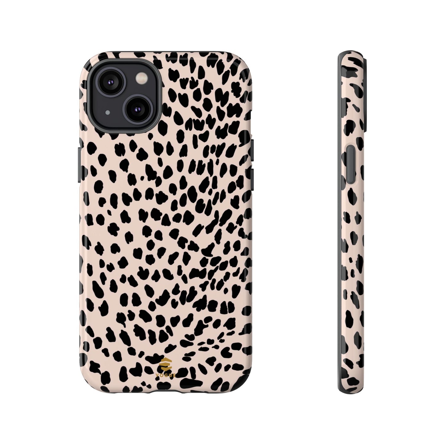 iPhone-Hülle mit Animalprint in Nude