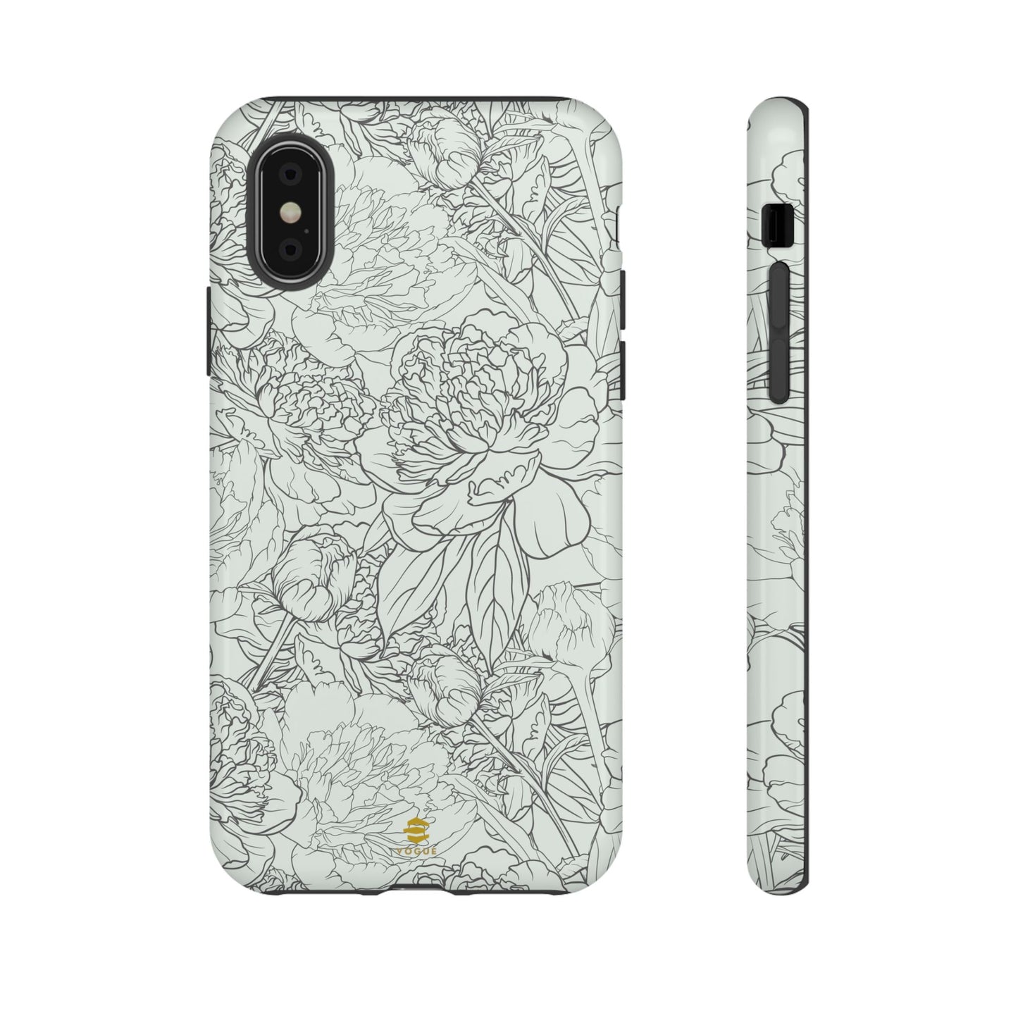 Sage Peony Garden iPhone Case
