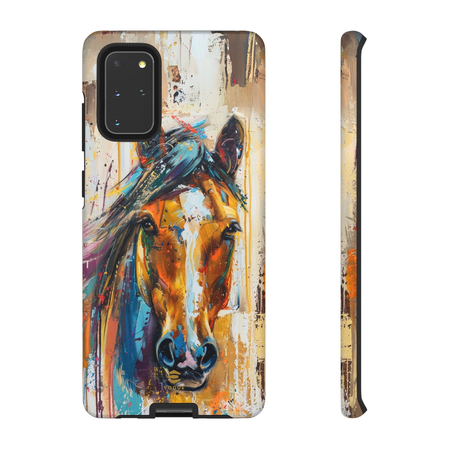 Horse Art Phone Case - Samsung Galaxy - Tough Case - Brown