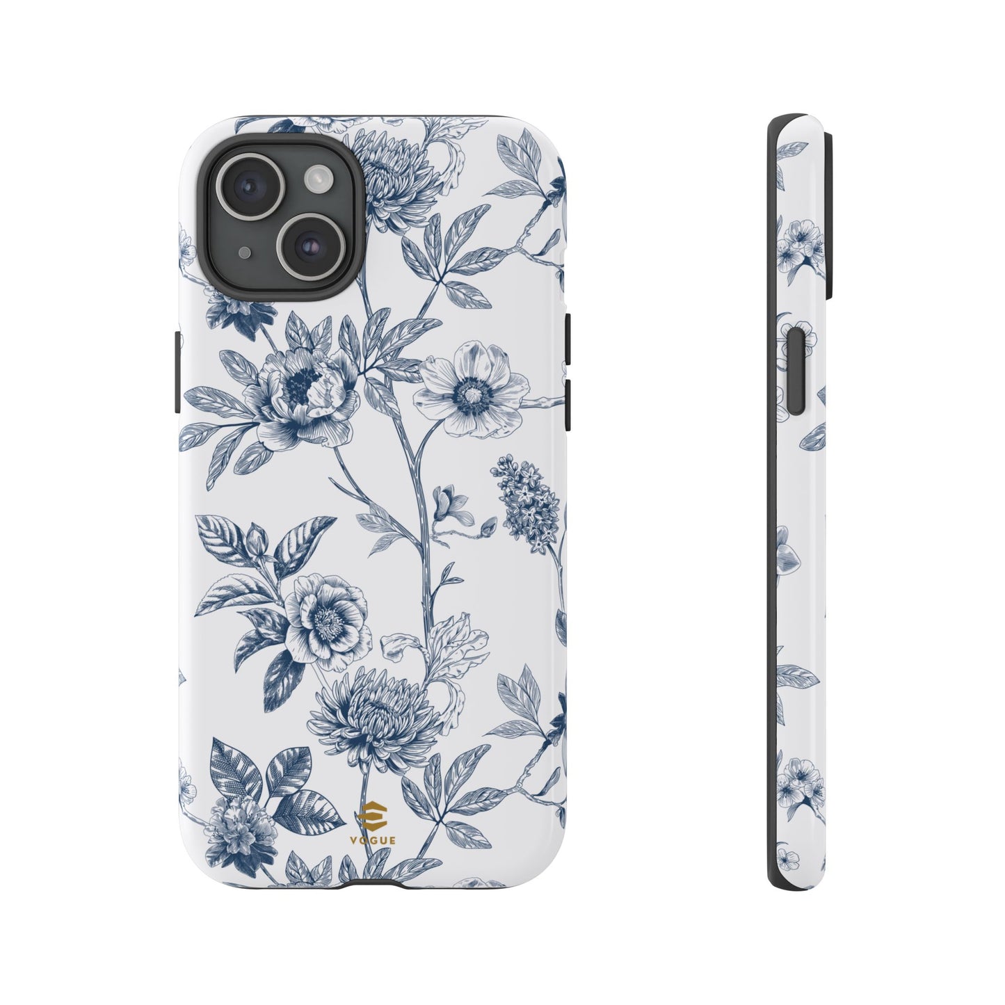 Floral Line Art Tough Phone Case iPhone