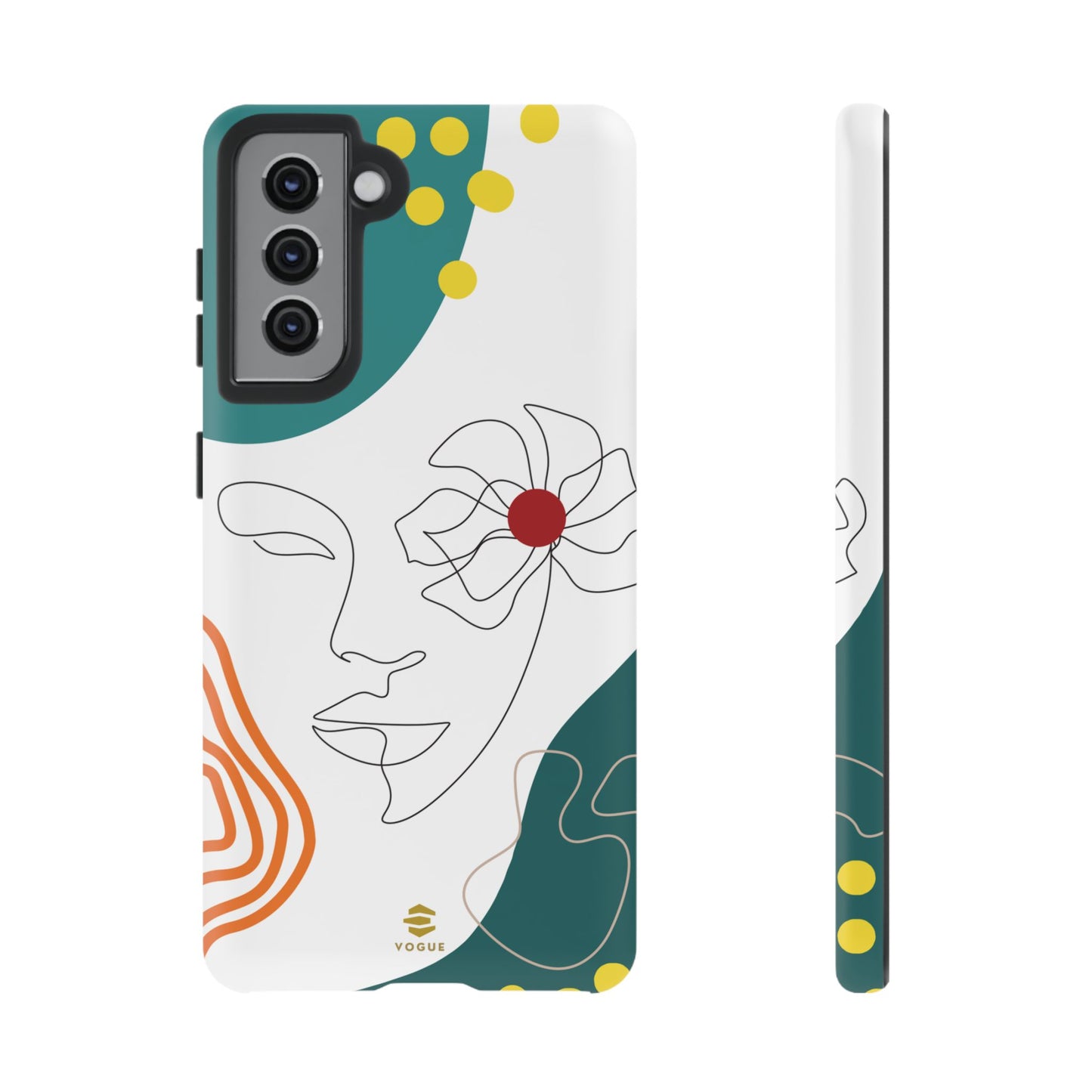 Women Face Line Art Phone Case Samsung