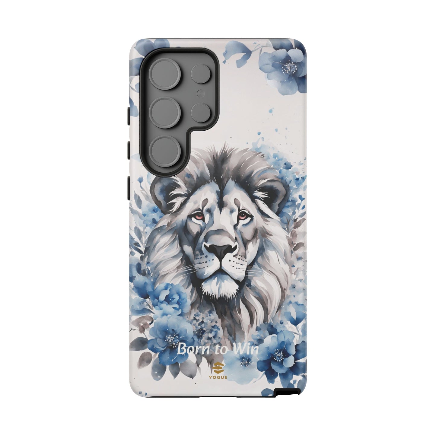 Lion Born to Win Samsung Galaxy Tough Phone Case
