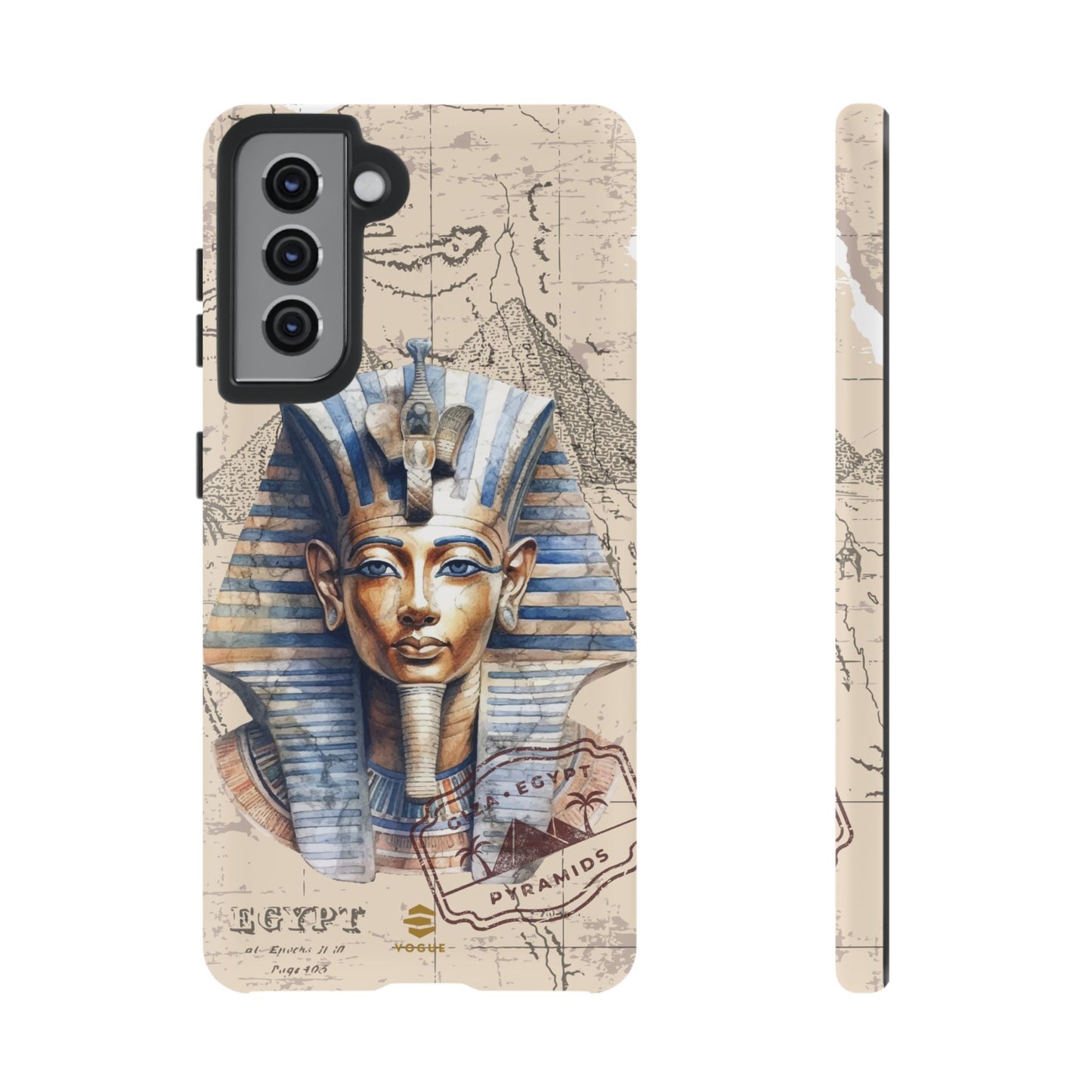 Funda para teléfono Samsung Galaxy con diseño de faraón egipcio