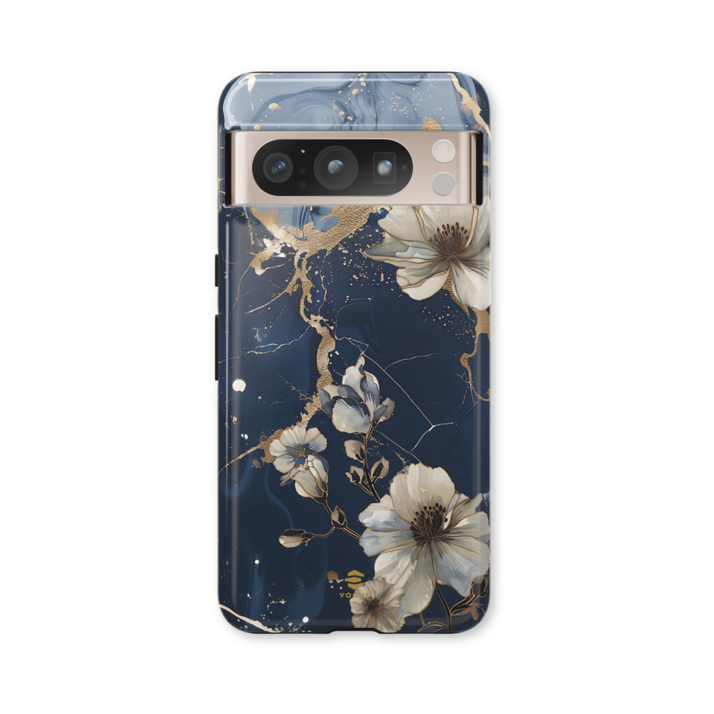 Funda para Google con diseño floral de mármol