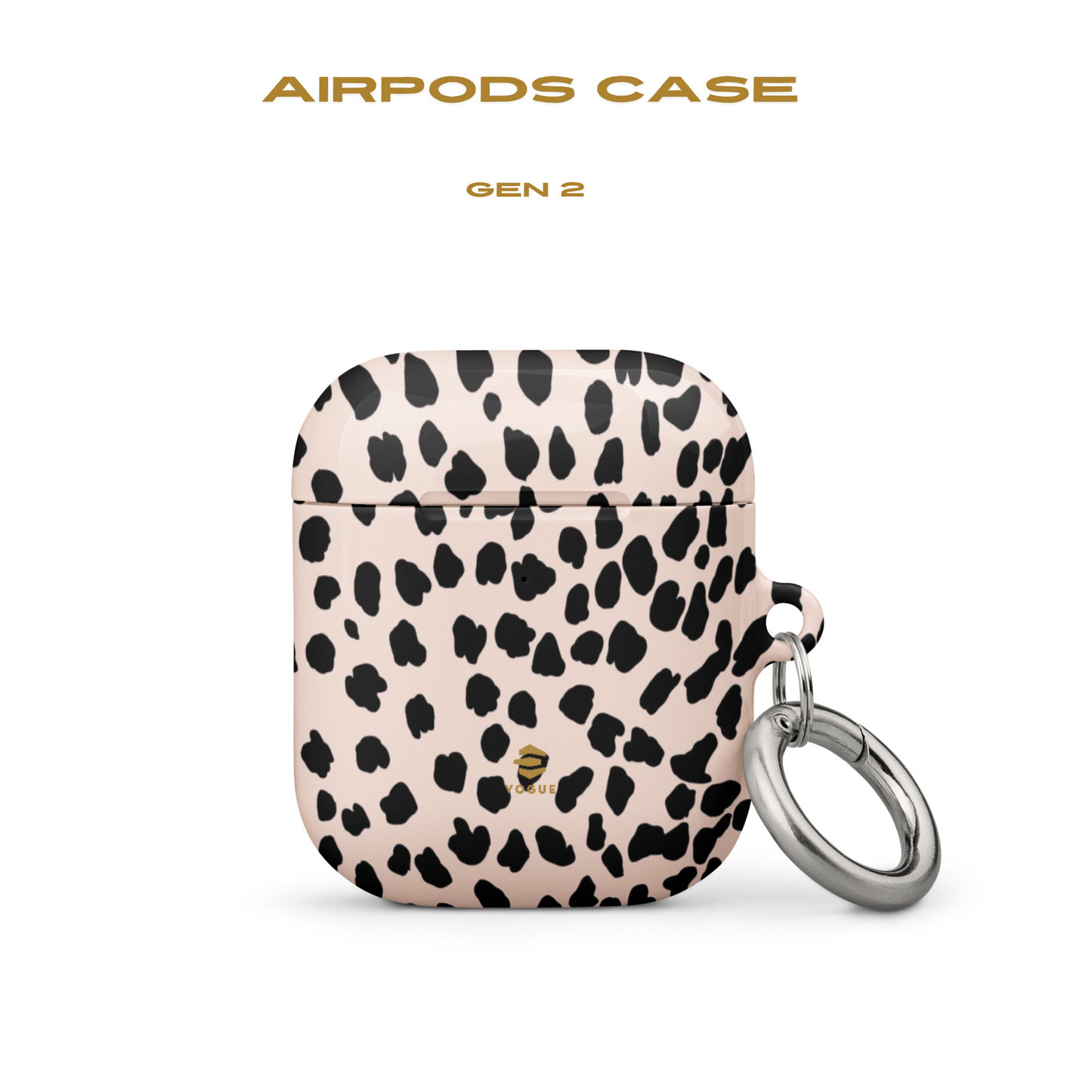Beige Animal Print AirPod Cases