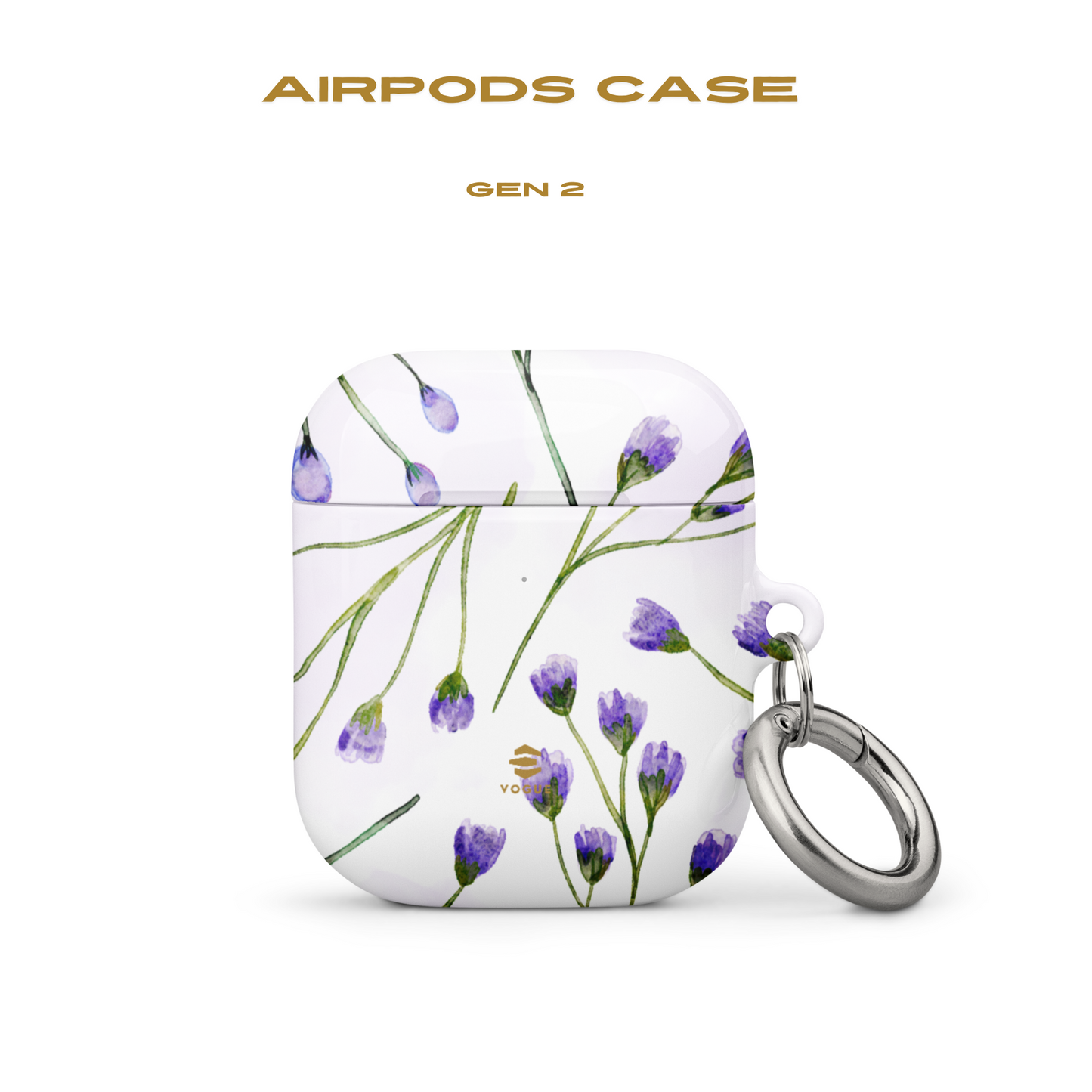 AirPod-Hüllen mit Fliederblütenmotiv