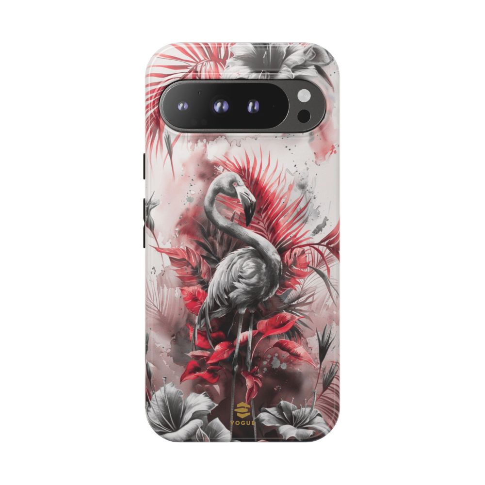 Flamingo Tropical Design Tough Phone Case Pixel