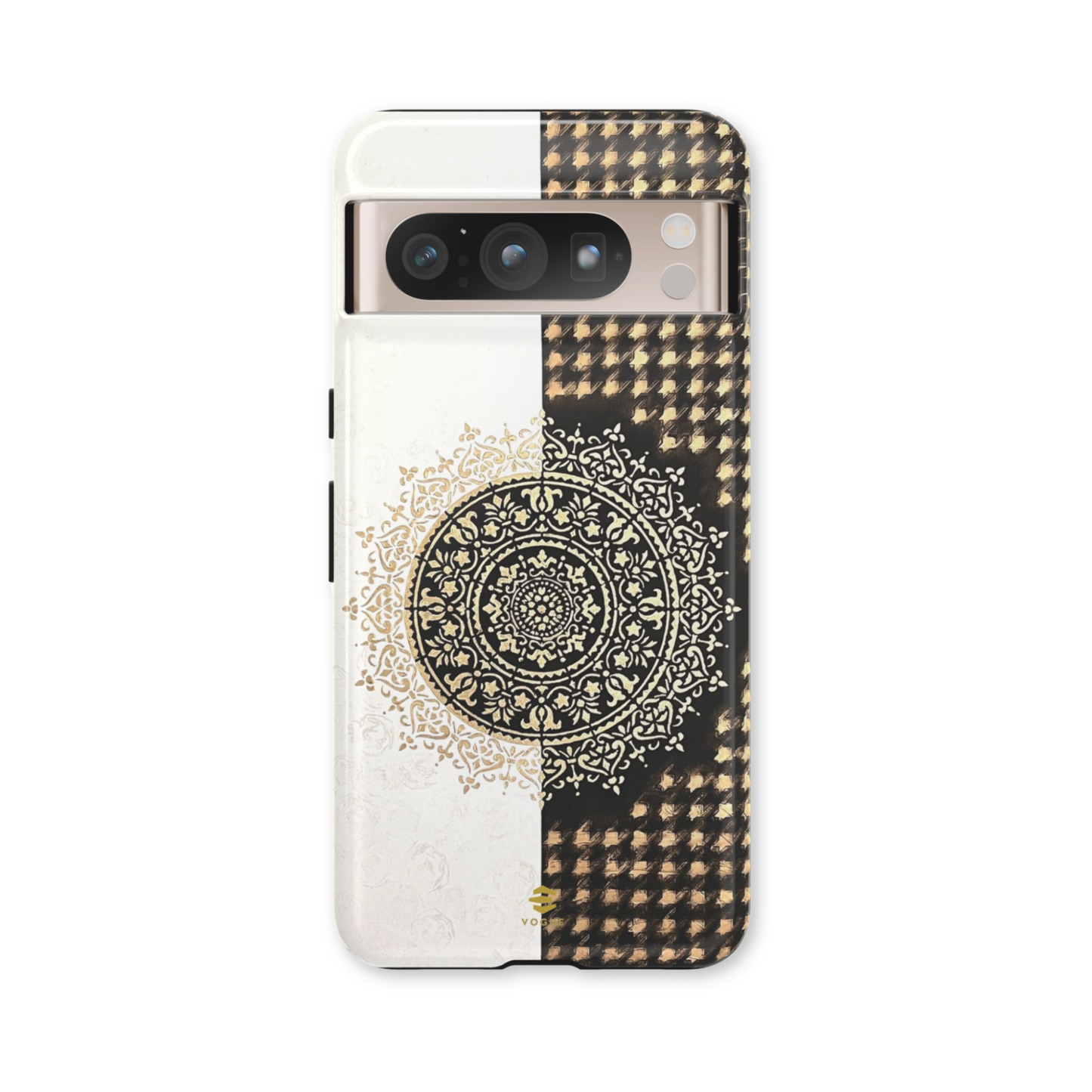Estuche de Google con pintura abstracta de mandala